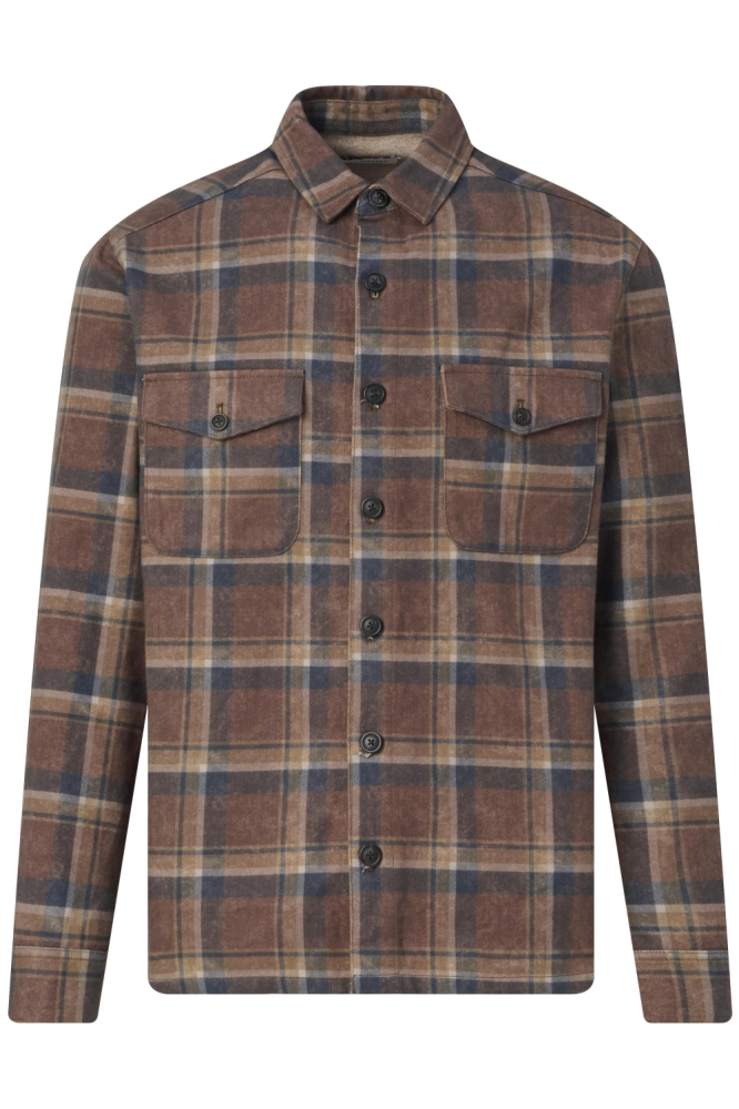 OVERSHIRT WALKER 099124 002 8005 BRUIN GROTE RUIT